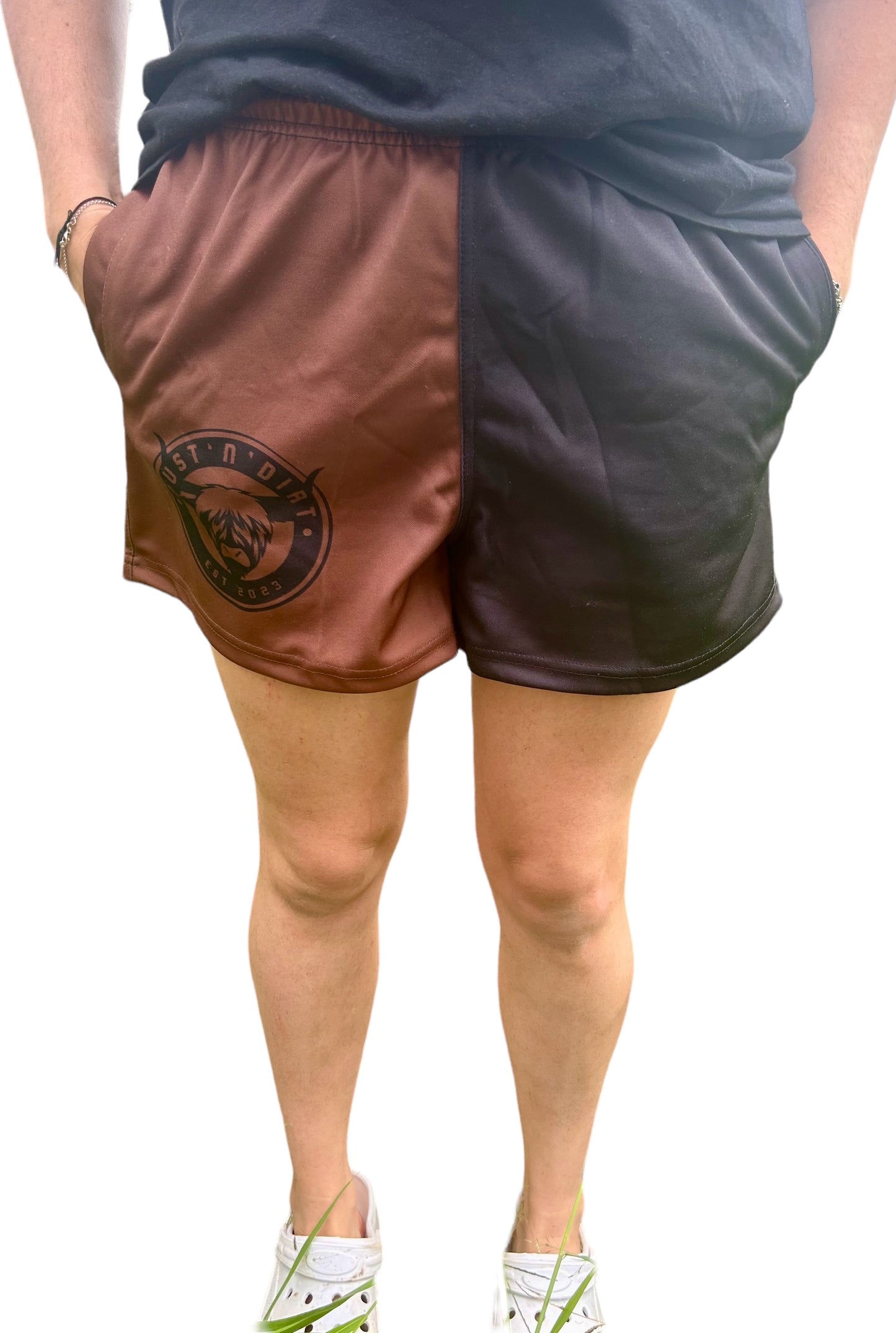 Footy shorts brown/black