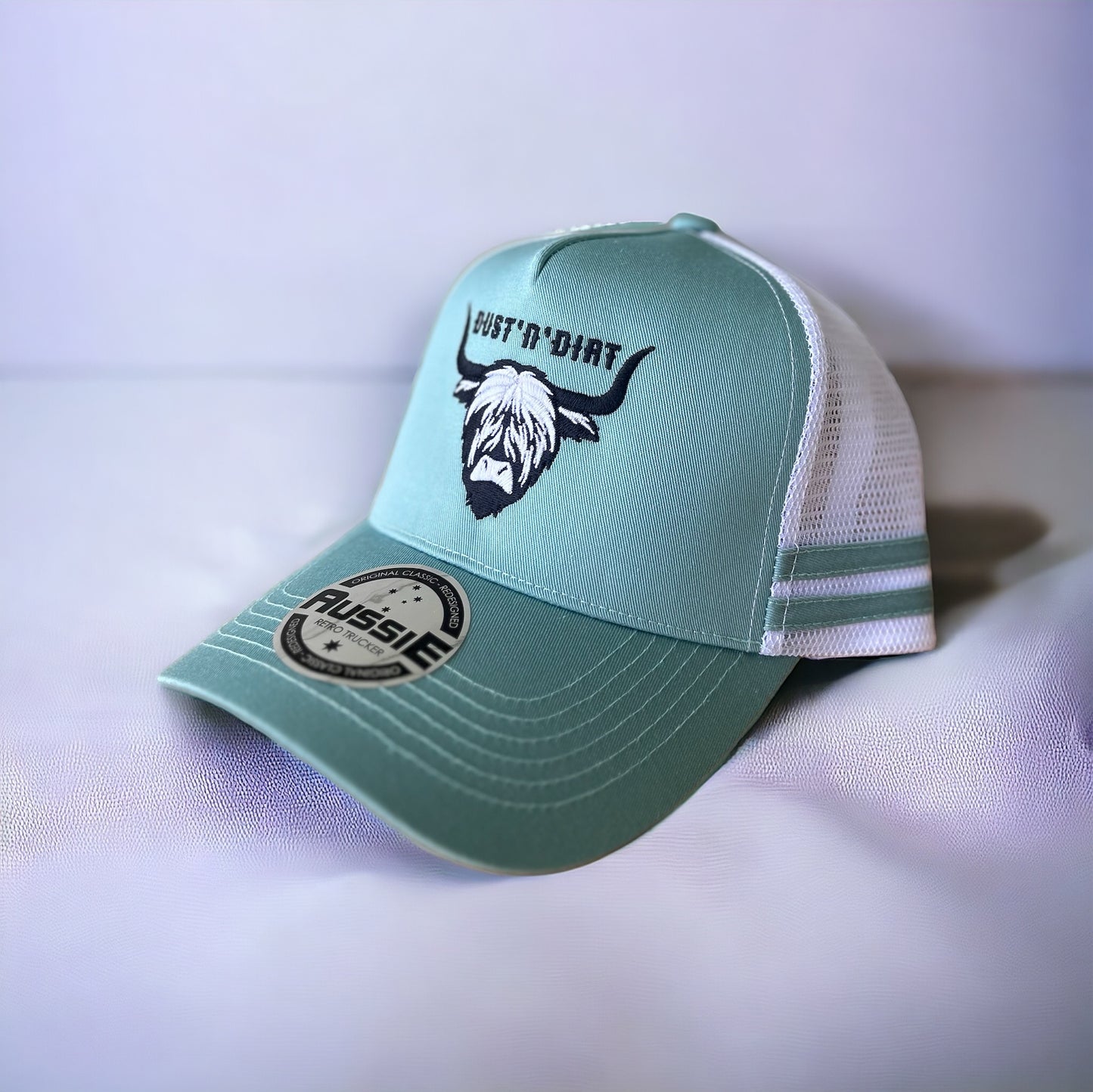 Women’s teal trucker cap