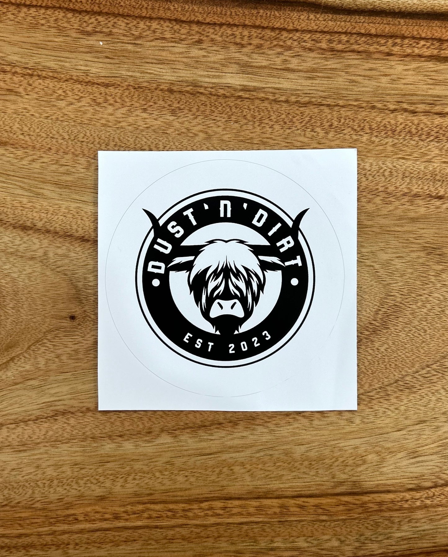 Circle logo sticker